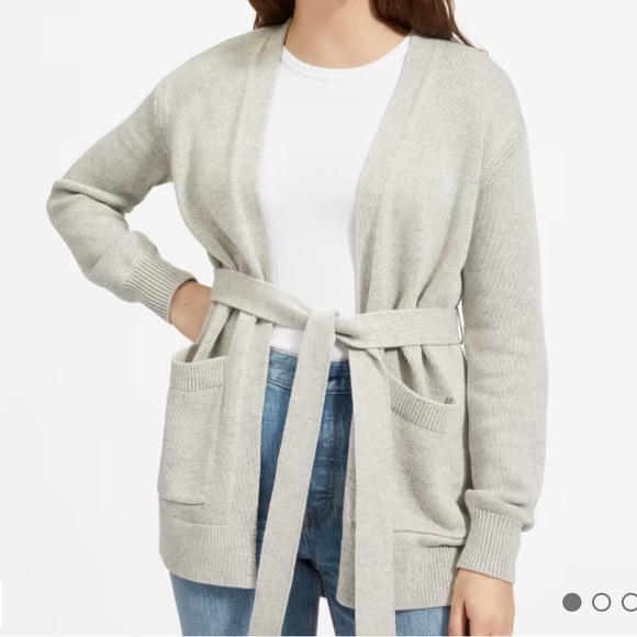 Everlane Sweaters - Everlane The Soft Cotton Wrap Cardigan